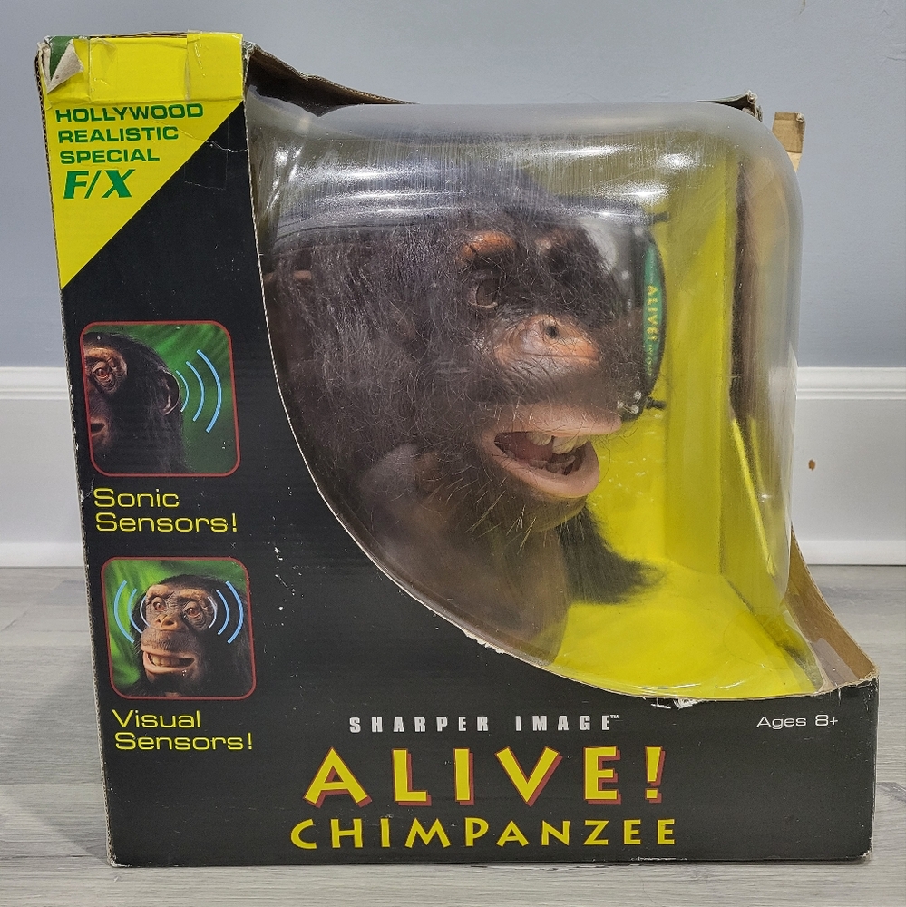 Sharper Image Alive! Chimpanzee RARE BRAND NEW IN BOX